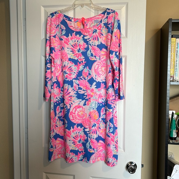 Lilly Pulitzer Dresses & Skirts - Lilly Pulitzer Noelle Bennet Blue Bay women’s sheath dress size XL